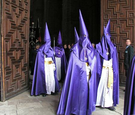 Religious Procession-Spain - spain, costume, people, processions, easter, brotherhood, christianity, religious