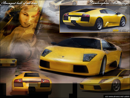 Yellow highway - lamborghini