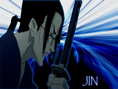 Jin blue space - space, jin, blue, samurai champloo