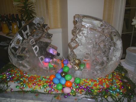 Ice Sculpture (XXL) - ice sculpture, photography, easter, ice, easter eggs, holiday, happy eastern, xxl, eastern, holly day