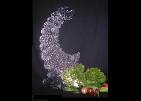 Ice Sculpture (XXL) - cornucopia, xxl, ice sculpture, photography