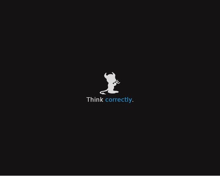 Think Correctly - correct, black, cool, think