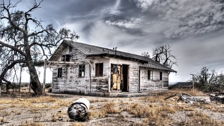 Abandoned - cottage, deserted, alone, old