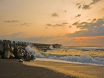 Sunset with Rough Sea