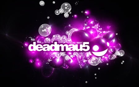 deadmau5 - mau5, bubbles, pink, logo