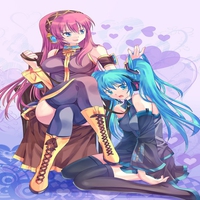 Megurine Luka and Hatsune Miku