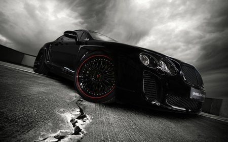 Car - black, speedy, car, strong