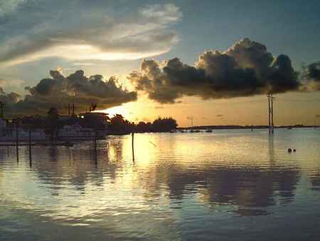 Amazing sunset - water, light, sunset, nature, sun