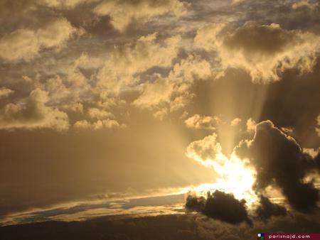 Sunset sky - cloud, water, light, sunset, nature, sun