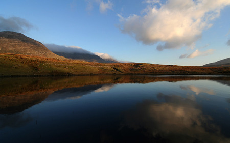 mirror - clouds, water, mirror, sky