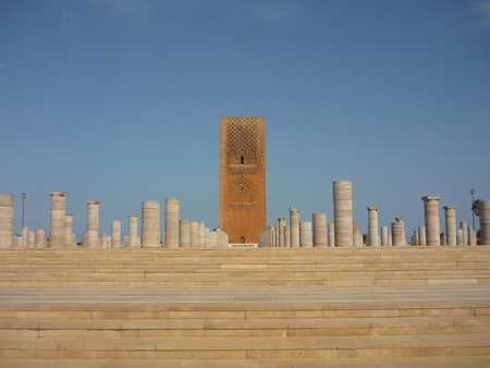 Hassan Tower - sightseeing, morocco, arabic, rabat