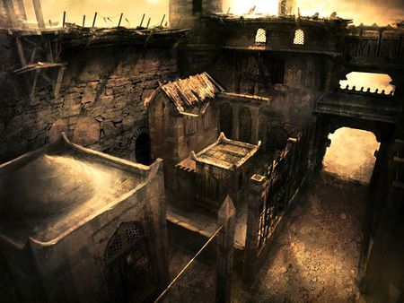 G-fortress - ubisoft, artwork, concept art, 2005, prince of persia, pop, environment, art, prince of persia the two thrones, video game