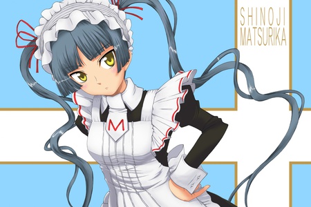 Maria Holic Matsurika Shinōji - twin tails, anime, maria holic, matsurika, maid