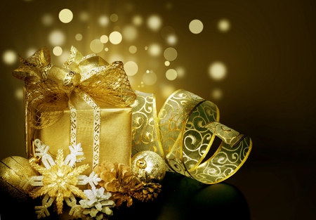 Magic Christmas - beautiful, happy new year, christmas, magic, balls, golden, photography, new year, ball, pretty, beauty, xmas, holiday, merry christmas, gift, lovely, star