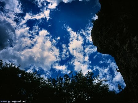 Climbing - nature, sport, sky, blue