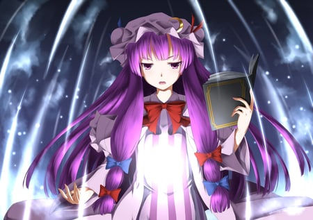 Touhou - touhou, purple, book, patchouli knowledge