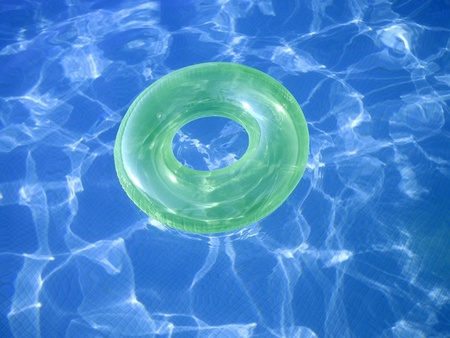 Tube - clear, lifesaver, water, blue