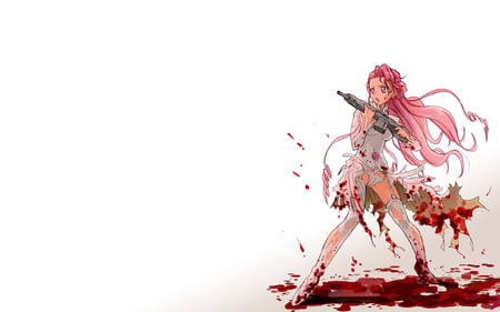 Code Geass Euphemia - blood, euphemia li britannia, code geass, gun