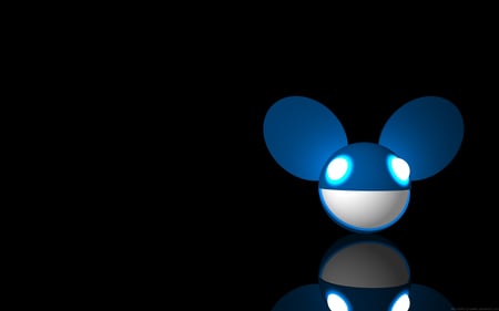 deadmau5 - blu, logo, mau5, black