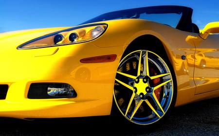 Yellow Corvette - luxury, speed, photography, cars, power, corvette