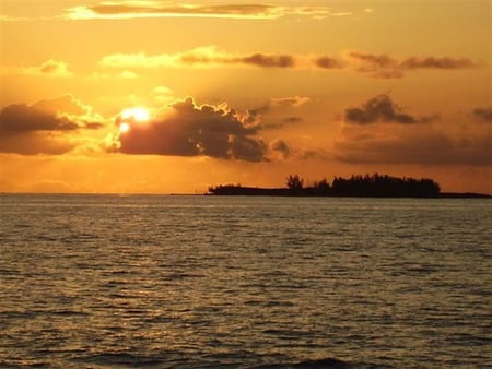 Sunset in the Bahamas - sunset, ocean, bahamas, beautiful