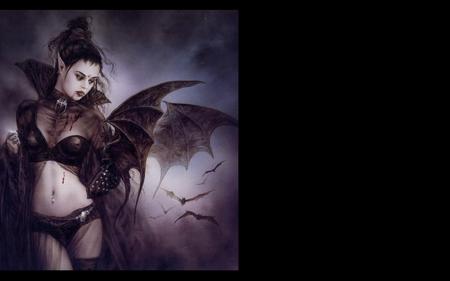 Luis Royo~Vampire - luis royo, vampire, bats, gothic