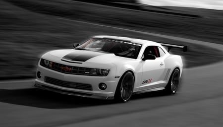 SSX Camaro - white, camaro, racer, gm