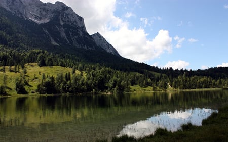 Lake in the  mountains - nature, amazing, lake, landscape, forest, beautiful, mountains