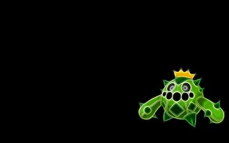 cactus king black - game, attack, anime, pokemon, colors, light, black, fight, shine