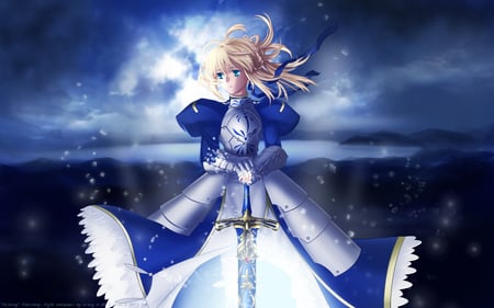 Destiny - saber, fate zero tribute, arts artbook, studio, series, fate stay night  saber portraits, type moon, visual novel, character, artbook, fate stay night