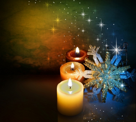 Magic Christmas - new year, beauty, sparkling, xmas, magic, candles, colorful, christmas light, pretty, holiday, ornaments, candle, stars, light, warmth, lovely, christmas, sparkle, happy new year, merry christmas, beautiful, colors, lights