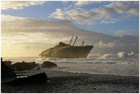 Shipreck - laoen, rack, photo, ship