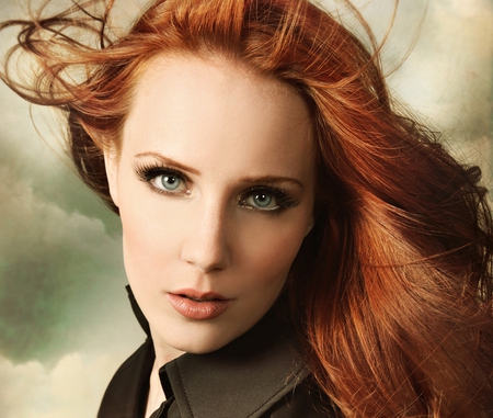 Simone Simons - heavy, metal, girl, dutch, gothic, simone, red, simons, epica