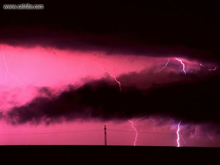 STRM0 West_Texas - sunset, nature, red, strom, cloud, landscape