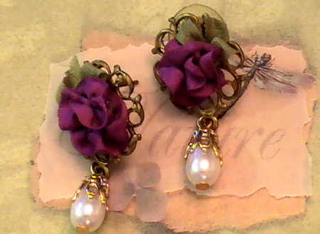 Just for the ladies - white, accessories, earrings, pearls, vintage, photography, burgundy