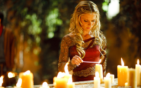 Morgause - emilia fox, people, morgause, tv series, entertainment, celebrity, merlin, candles, actresses