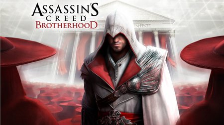 AC BrotherHood - white, ezio, assassin, red, ac