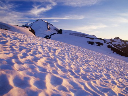 Winter dunes - nature, dune, snow, winter, desert