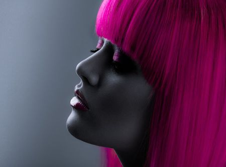 PINK HAIR - pretty, pink, woman, hair