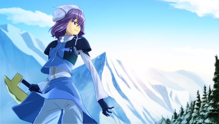 Touhou - anime, white, touhou, letty, rock