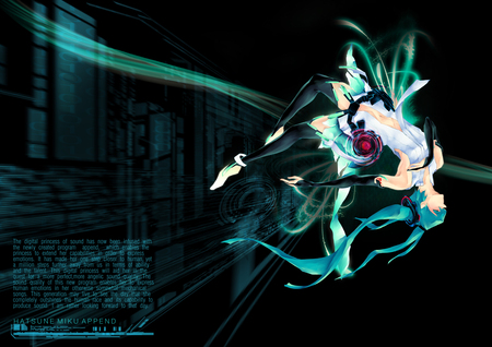 Hatsune Miku - android, green, hatsune miku, vocaloid