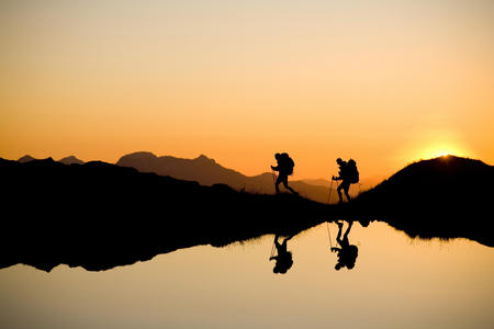 hiking_near_kool_aid_lake_at_sunset_north_cascades_washington - washington, sunset, mountain, m nature