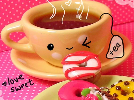 cup of tea for all my friends on DN - cg, friends, 3d, love