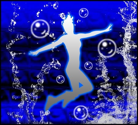 Water World ~~~` - bubbles, imagination, water, freedom