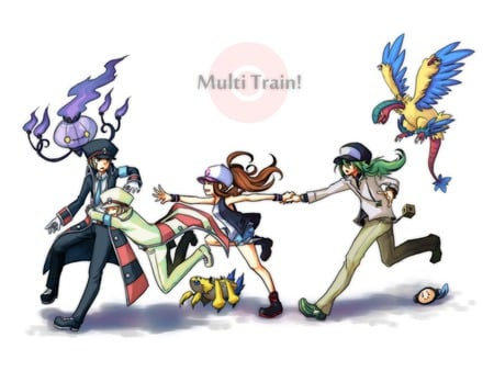 pokemon - white, n, multi train, pokemon black and white