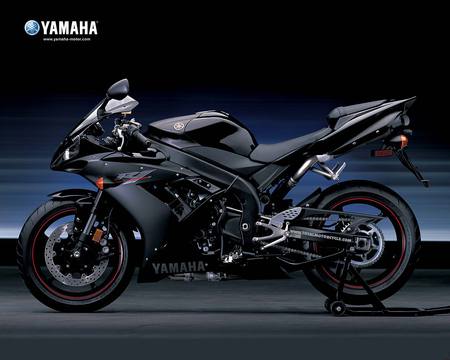 yamaha-r1 - yamaha-r1, black, bike, blue