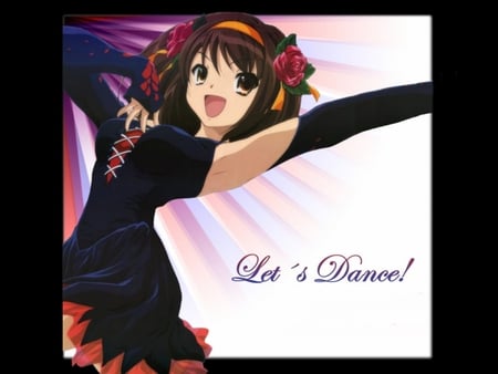 Haruhi Dancing - anime, girl, dancing, outfit