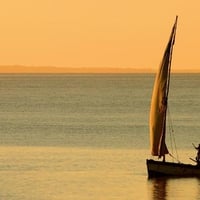 Mozambican Dhow At Sunset !!!