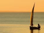 Mozambican Dhow At Sunset !!!