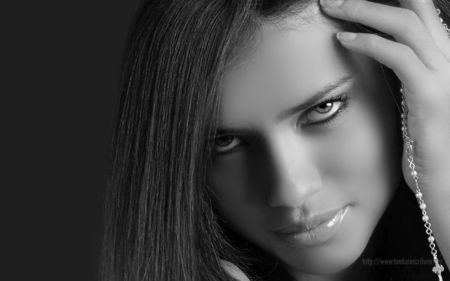 Adriana-Lima - adriana lima, adriana lima sexy, adriana-lima, beauty in black and white, adriana lima black and white, black and white, b w beauty, black and white beauty